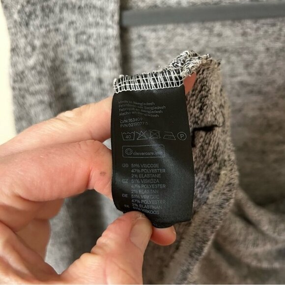 H&M Divided Gray Cardigan Sweater Open Front Lightweight Women’s Size Small - Picture 4 of 6